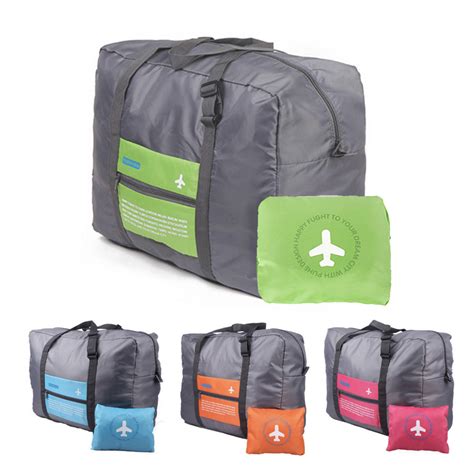 wearable travel bag with pockets|foldable travelling bag.